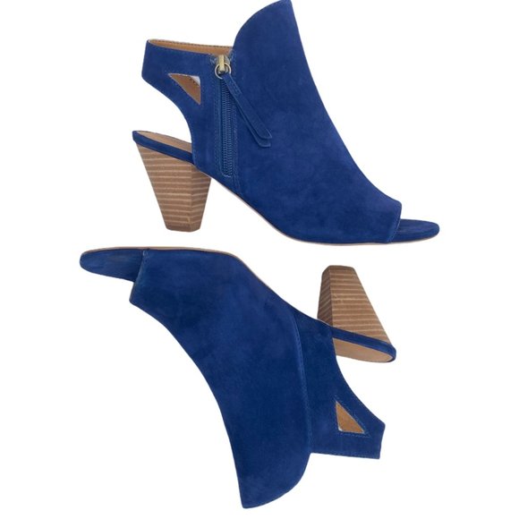 Adrienne Vittadini Phyre Suede Shootie Blueberry - Picture 4 of 15